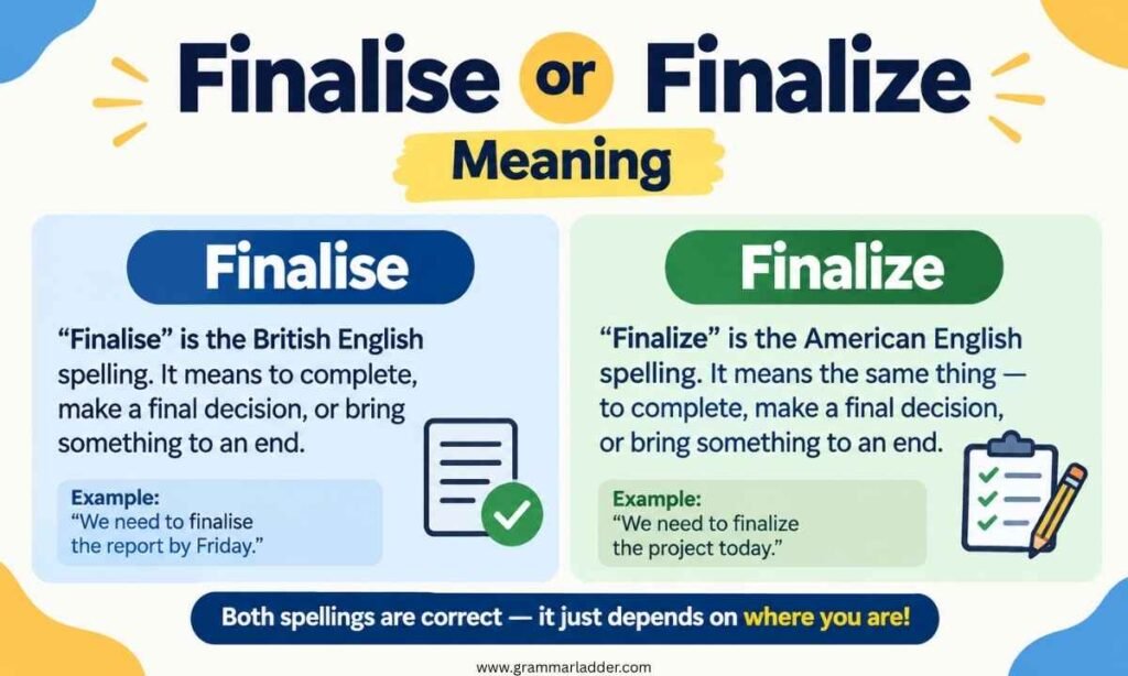finalise-or-finalize-meaning