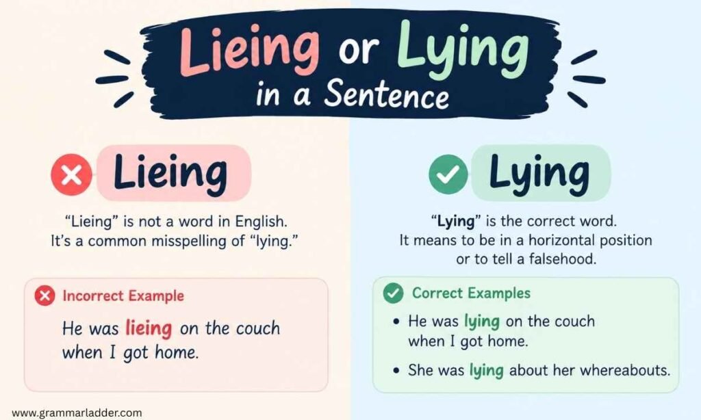 lieing-or-lying-in-a-sentence