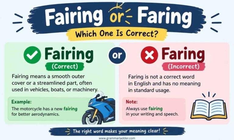 fairing-or-faring
