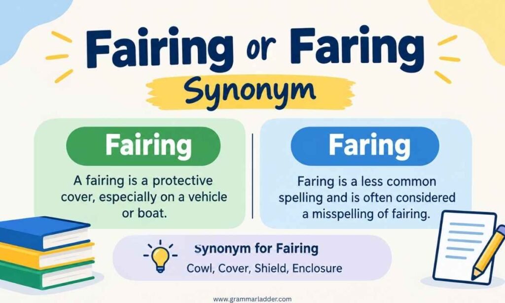 fairing-or-faring-synonym