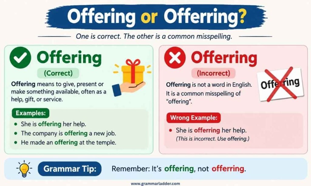 offerring-or-offering-meaning